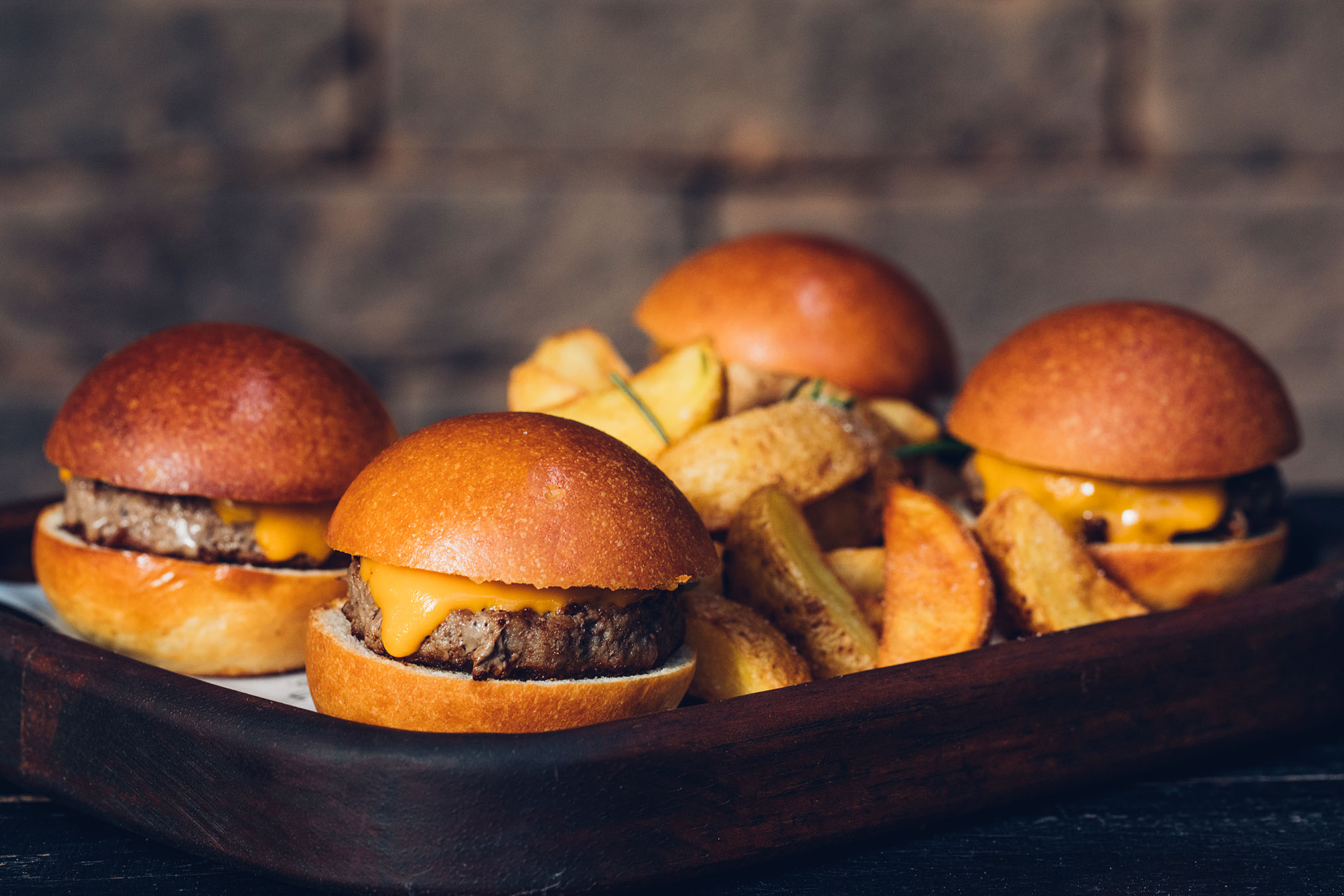 Mini cheeseburger