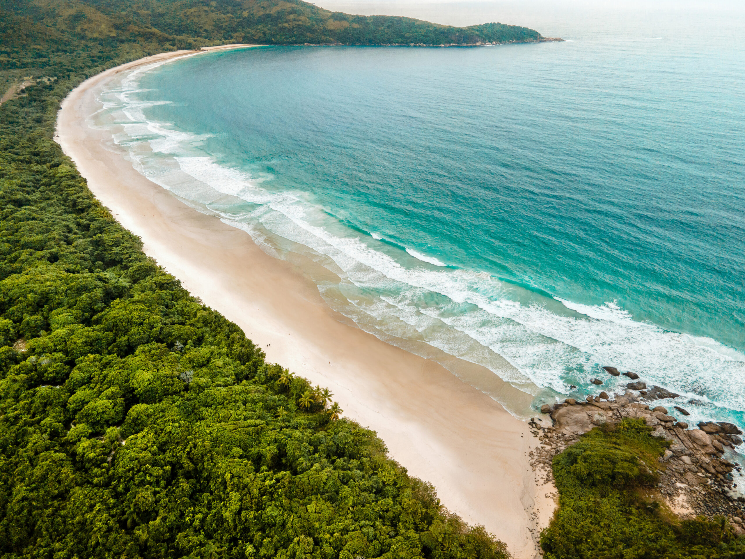 Surfing at Lopes Mendes beach